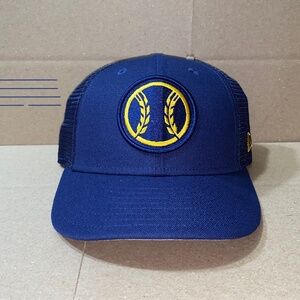 New Era Hat 59fifty Baseball Cap size 7 mesh Trucker MLB Milwaukee Brewers 2023
